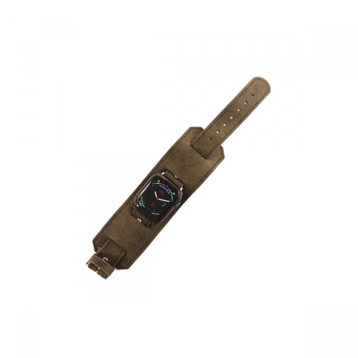 Mey İthalat®   Watch 42mm NL17 Deri Kordon - Kahverengi