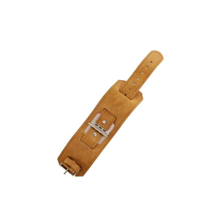 Mey İthalat®   Watch 42mm NL17 Deri Kordon - Taba