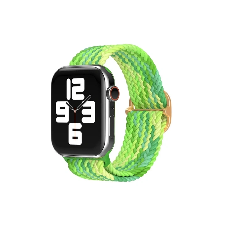 Mey İthalat®   Watch 42mm Star Kordon - Turkuaz-Yeşil