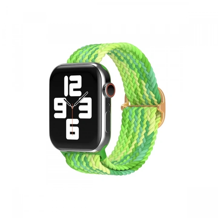 Mey İthalat®   Watch 42mm Star Kordon - Turkuaz-Yeşil