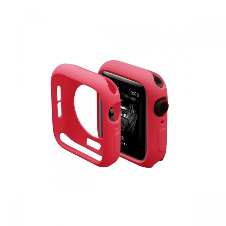 Mey İthalat®   Watch 44mm Silikon Alt Kasa - Kırmızı
