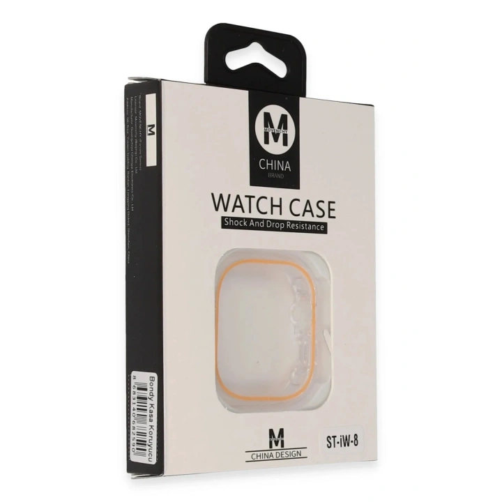 Mey İthalat®  Watch 45mm Bondy Kasa Koruyucu - Turuncu