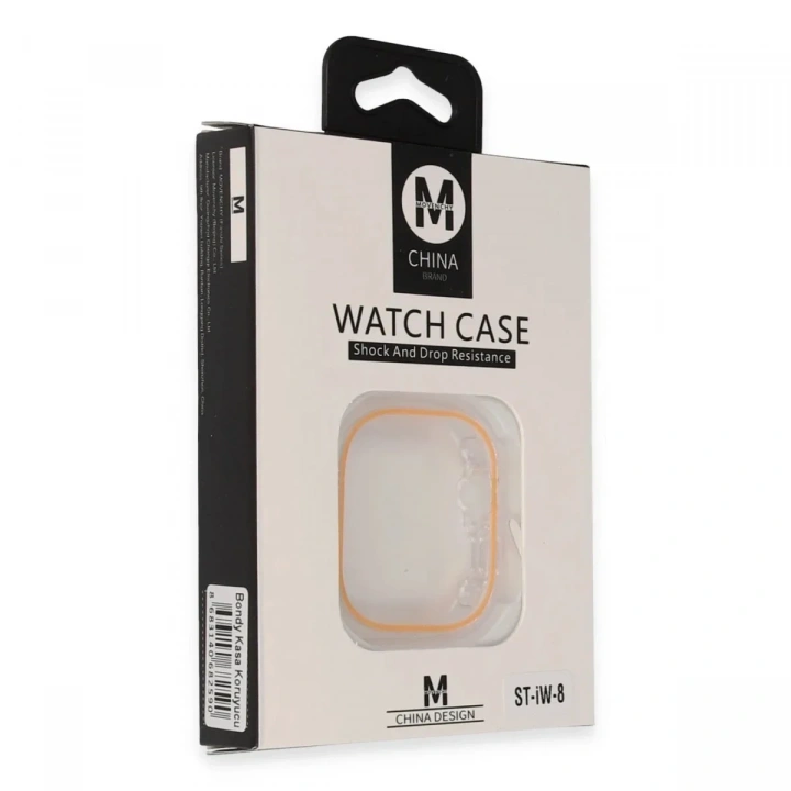 Mey İthalat®  Watch 45mm Bondy Kasa Koruyucu - Turuncu