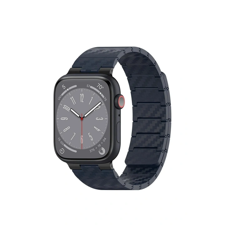 Mey İthalat®  Watch 45mm Carbon Steel Kordon - Lacivert
