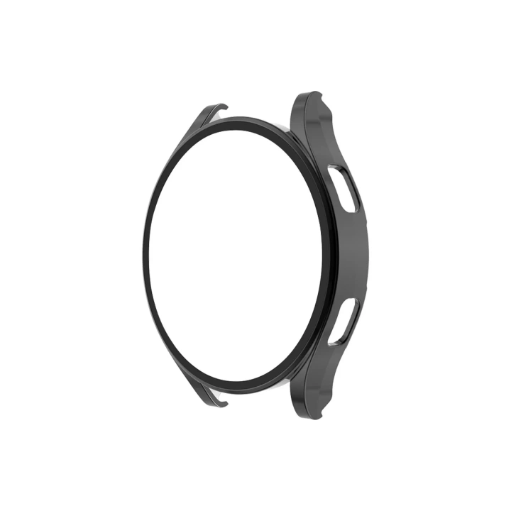 Mey İthalat®  Watch 5 Pro 45mm Wall Camlı Kasa Ekran Koruyucu - Siyah