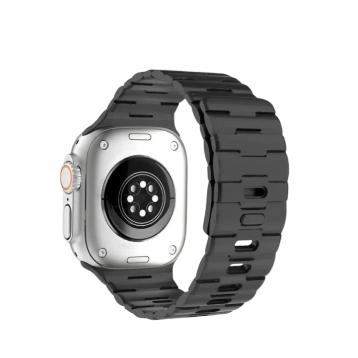 Mey İthalat®   Watch Ultra 49mm Wowen Kordon - Siyah
