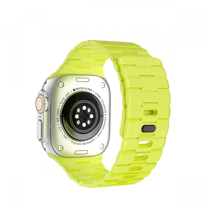 Mey İthalat®   Watch Ultra 49mm Wowen Kordon - Yeşil