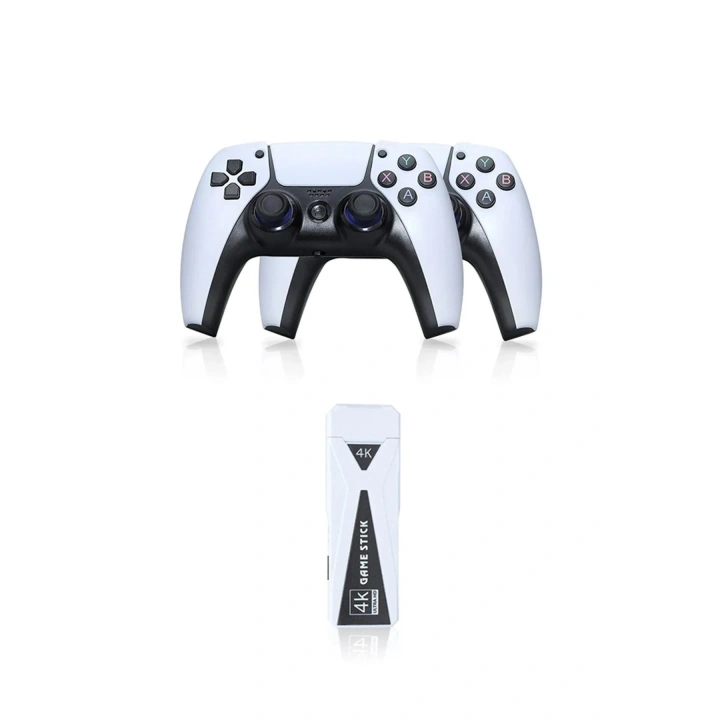 Mey İthalat®  Y5 64GB Android Dual Pad 4K Game Stick - Beyaz