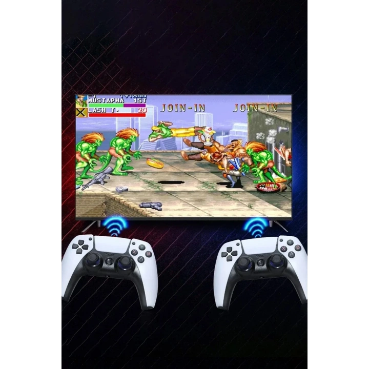 Mey İthalat®  Y5 64GB Android Dual Pad 4K Game Stick - Beyaz