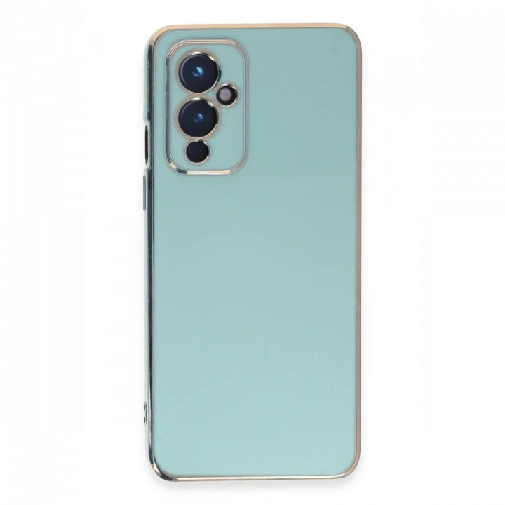 One Plus 9 Kılıf Volet Silikon - Açık Yeşil
