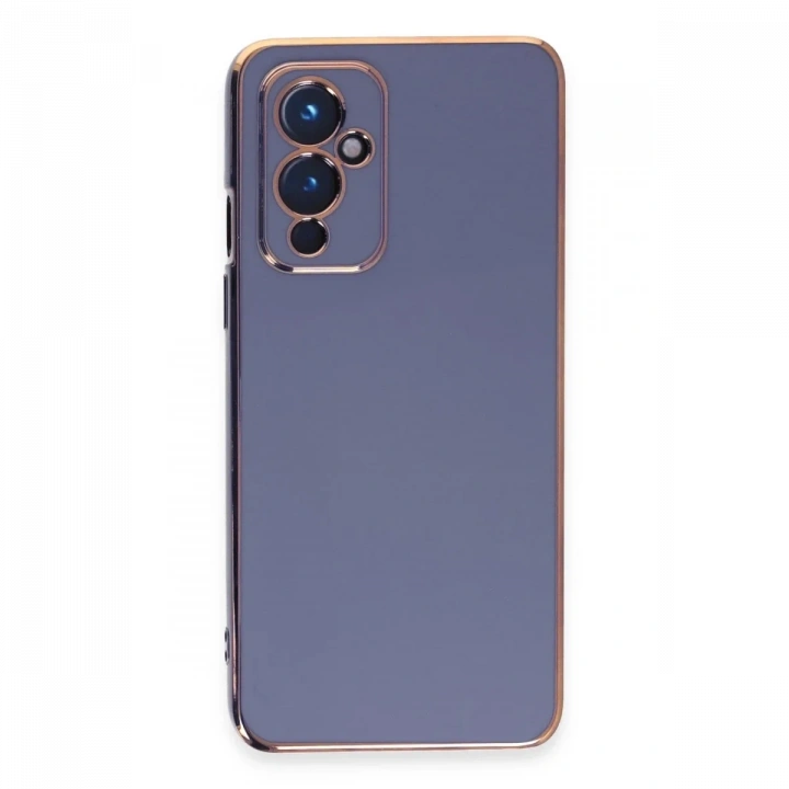 One Plus 9 Kılıf Volet Silikon - Mavi