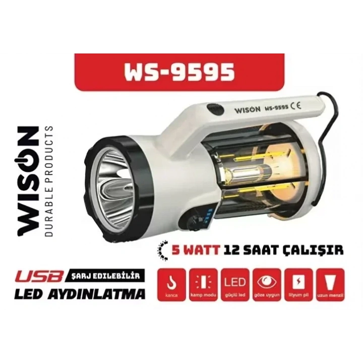Profesyonel El Feneri &amp;amp; Kamp Lambası | 5W (5468)