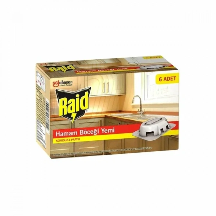 RAİD 6 PARÇA  HAMAM BÖCEK YEMİ (5468)