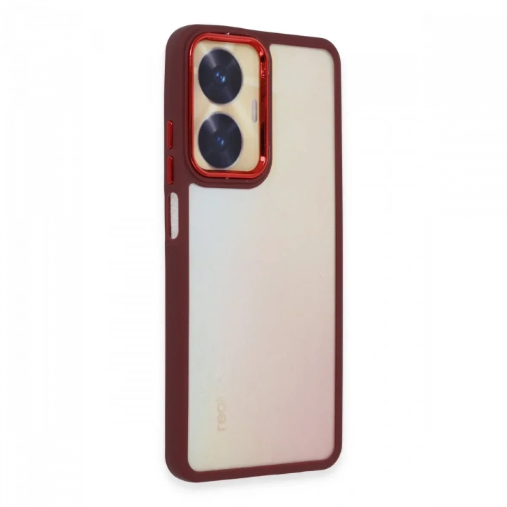 Realme C55 Kılıf Dora Kapak - Kırmızı