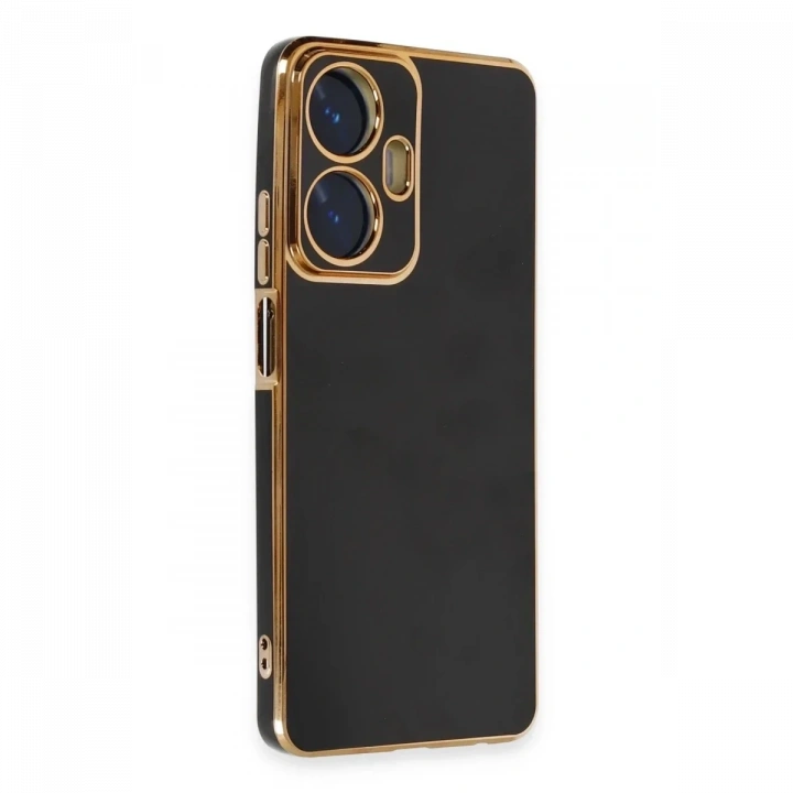 Realme C55 Kılıf Volet Silikon - Siyah