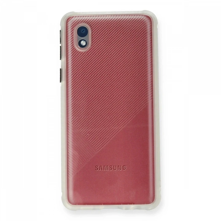 Samsung Galaxy A01 Core Kılıf Miami Şeffaf Silikon - Şeffaf