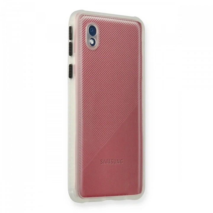 Samsung Galaxy A01 Core Kılıf Miami Şeffaf Silikon - Şeffaf