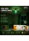 10 ADET 1W E27 YEŞiL YUVARLAK GECE LAMBASI LED AMPUL EAMP-075 (5468)