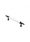 10 ADET BEYAZ - SİYAH BORU KULP 9.6CM (5468)