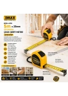 12 ADET 5MT X 25MM OTOMATİK ÇELİK ŞERİT METRE STOPLU (5468)