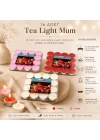 16 PARÇA  KIRMIZI TEA LİGHT YUVARLAK MUM (5468)