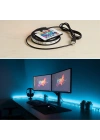2 Metre Kumandalı USB LED Şerit Işık – Renk Ayarlı Dekoratif Ortam ve Ambiyans Aydınlatması