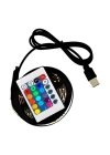 2 Metre Kumandalı USB LED Şerit Işık – Renk Ayarlı Dekoratif Ortam ve Ambiyans Aydınlatması