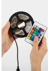 2 Metre Kumandalı USB LED Şerit Işık – Renk Ayarlı Dekoratif Ortam ve Ambiyans Aydınlatması