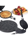 20CM GRANİT DÖKÜM WAFFLE TAVA BAKALİT SAP (5468)