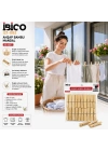 20PCS AHŞAP BAMBU MANDAL (5468)