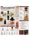 2HIZ AYAR - PASLANMAZ ÇELİK BIÇAK EL MULTİ BLENDER SETİ 700ML HAZNELİ SHB-7529 (5468)