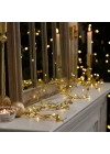 3 Metre Yaldızlı Gold LED Işık – Dekoratif Ortam ve Yılbaşı Aydınlatması