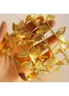 3 Metre Yaldızlı Gold LED Işık – Dekoratif Ortam ve Yılbaşı Aydınlatması