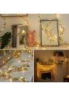3 Metre Yaldızlı Gold LED Işık – Dekoratif Ortam ve Yılbaşı Aydınlatması