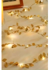 3 Metre Yaldızlı Gold LED Işık – Dekoratif Ortam ve Yılbaşı Aydınlatması