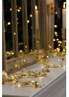 3 Metre Yaldızlı Gold LED Işık – Dekoratif Ortam ve Yılbaşı Aydınlatması