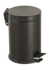 3LT SİYAH PEDALLI METAL ÇÖP KOVASI (5468)