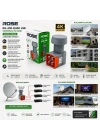 4LÜ UYDU LNB UNIVERSAL QUAD 4K ULTRA HD -  3D - 0.1DB RG-400 (5468)