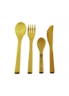 4PCS  AHŞAP BAMBU MUTFAK SETİ  2 KAŞIK - ÇATAL - BIÇAK (5468)
