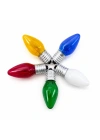 50 ADET MİX RENKLİ GECE LAMBASI AMPUL E14 - 10W C7 (5468)