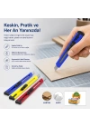 60 ADET KÜÇÜK PLASTİK FALÇATA MAKET BIÇAK (5468)