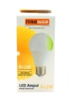 9+2W E27 BEYAZ-YEŞİL LED AMPUL (5468)
