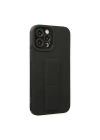 Apple iPhone 12 Pro Max Kılıf Mega Standlı Silikon - Siyah