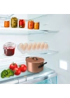 BiiShe® 12li Şeffaf Kapaklı Kilitli Yumurta Saklama Kabı Kutusu Aparatı
