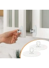 BiiShe® 2 Adet Kristal Kendiliğinden Güçlü Yapışkanlı Kulp Askısı Tutma Kolu