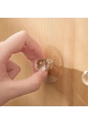 BiiShe® 2 Adet Kristal Kendiliğinden Güçlü Yapışkanlı Kulp Askısı Tutma Kolu