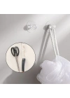 BiiShe® 2 Adet Kristal Kendiliğinden Güçlü Yapışkanlı Kulp Askısı Tutma Kolu