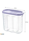BiiShe® 2 Kapaklı Ölçekli Erzak Kuru Gıda Saklama Kutusu Kabı - 1,7 Litre - SA935