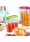 BiiShe® 2 Kapaklı Ölçekli Erzak Saklama Kabı - 1,2 Litre - SA930