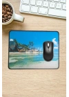 BiiShe® 25x32 cm Küçük Boy Mouse Pad Manzara Ada